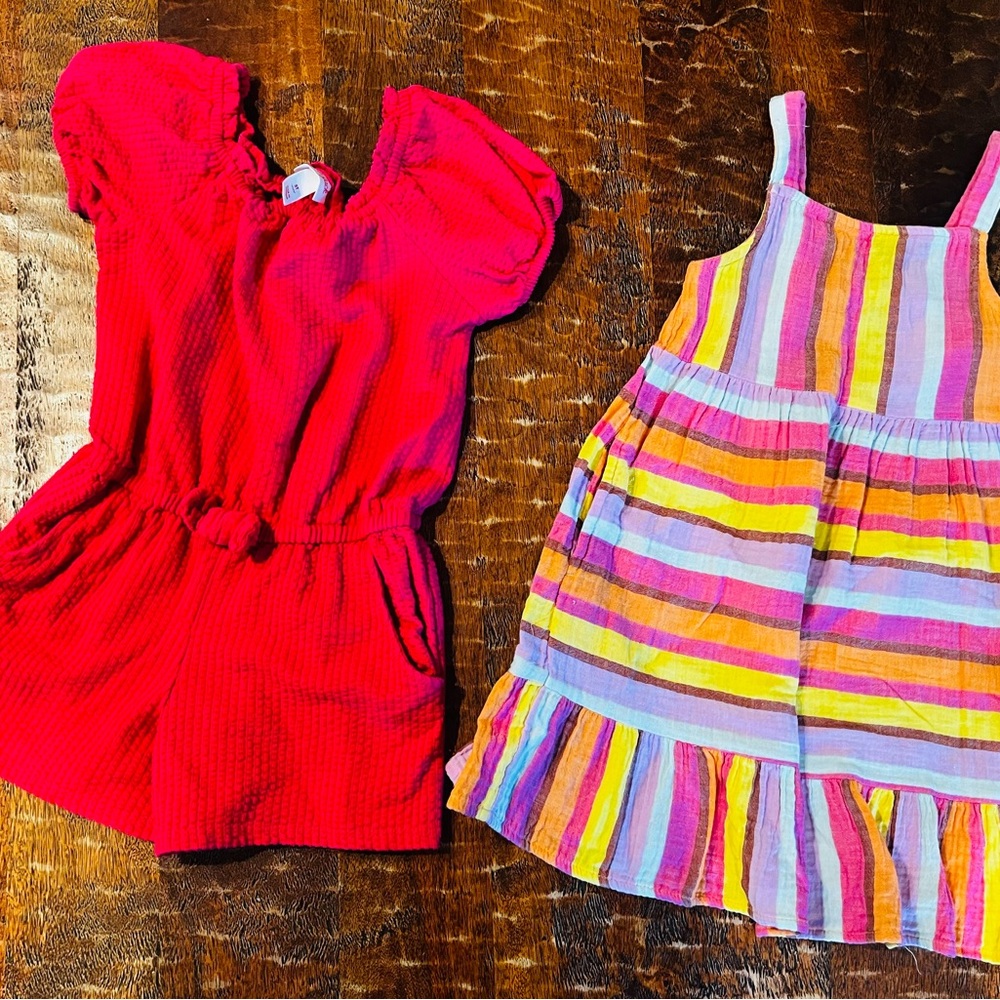 Cat & Jack Romper and Dress Set